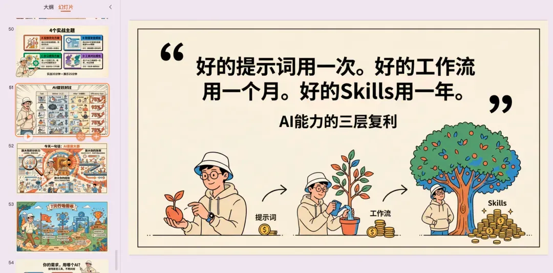 一句话做出杂志级PPT！我的Agent Skill是怎么设计的？