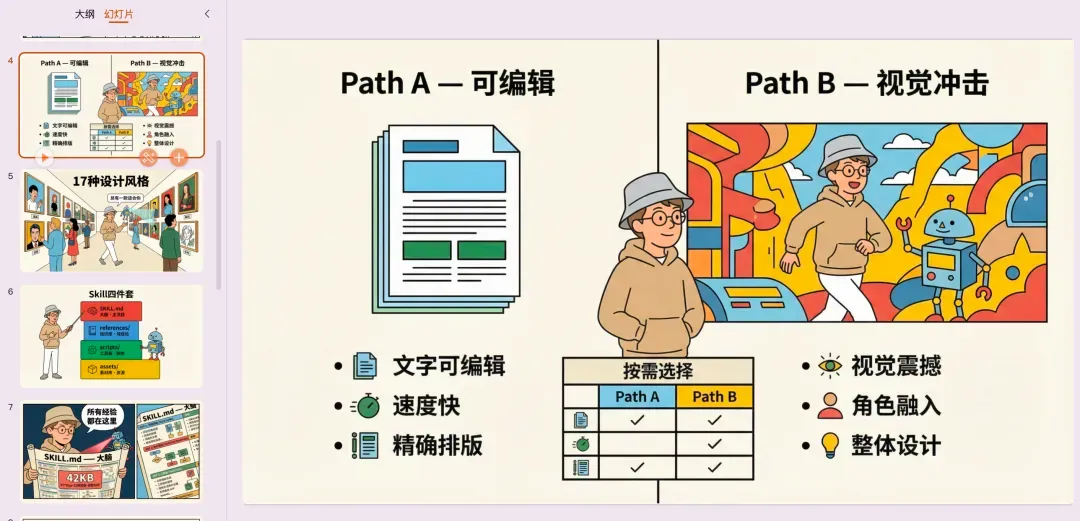 一句话做出杂志级PPT！我的Agent Skill是怎么设计的？